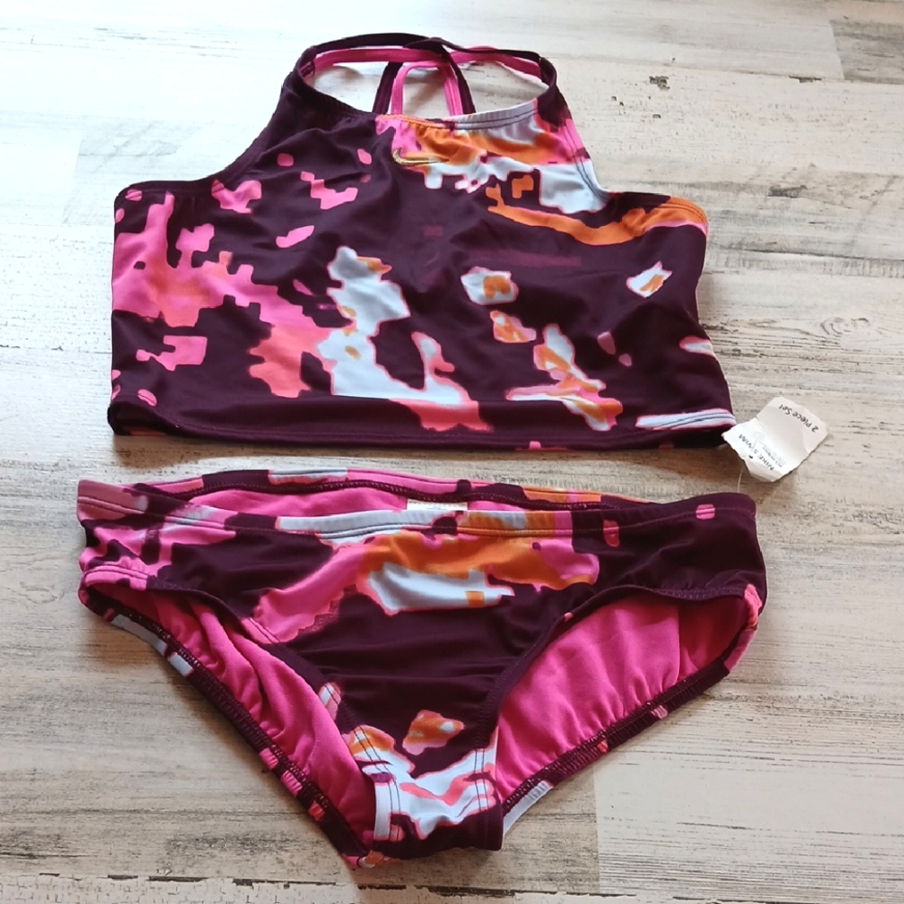 Kids Swimwear Set - Pink and Orange